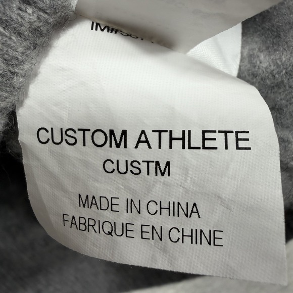 Nike Cashmere Sweater Men's M Gray Crewneck Custom Athlete Luxury Minimalist - Picture 6 of 9